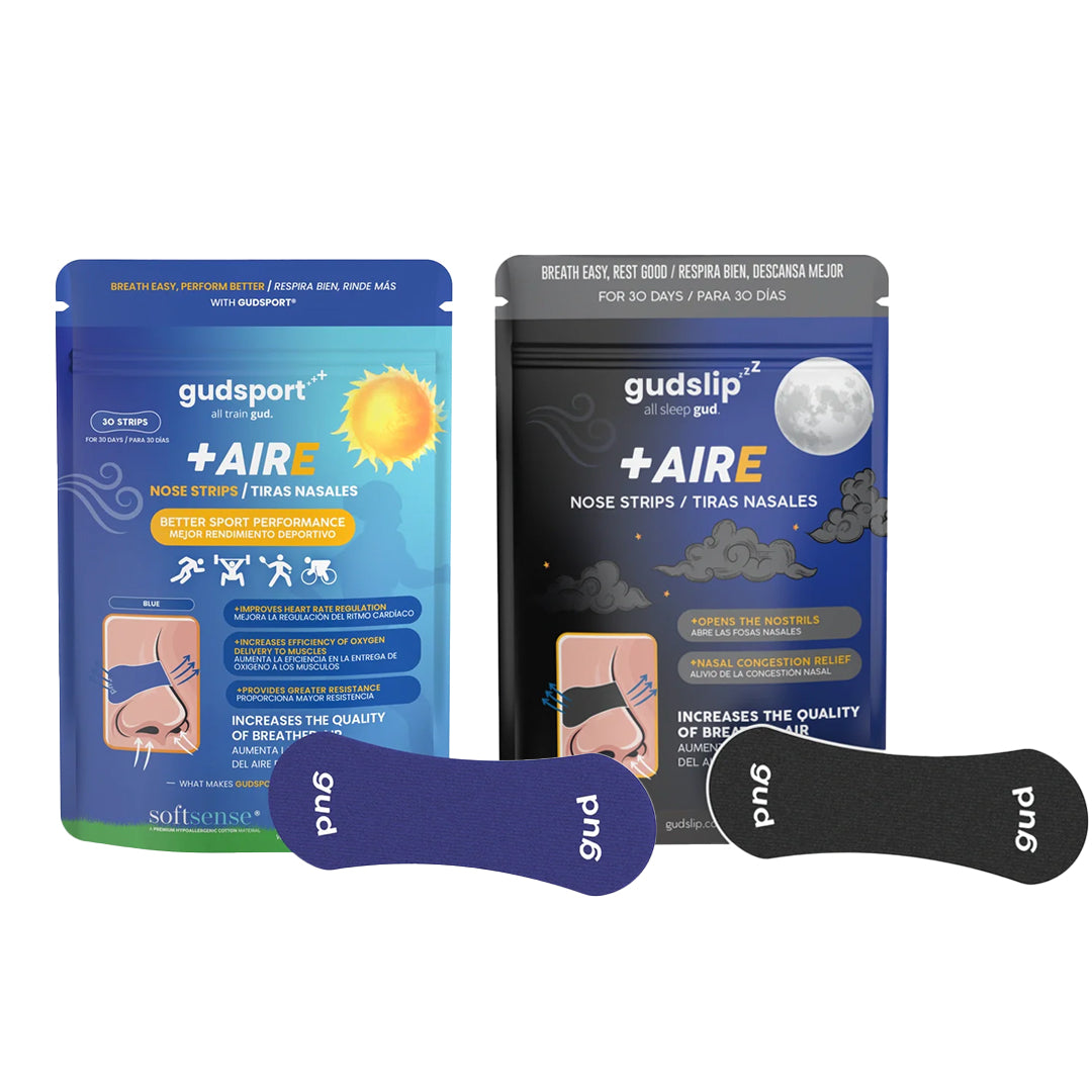 Pack Sport más Slip de Gudslip, combo de tiras nasales y cintas bucales para deporte y sueño