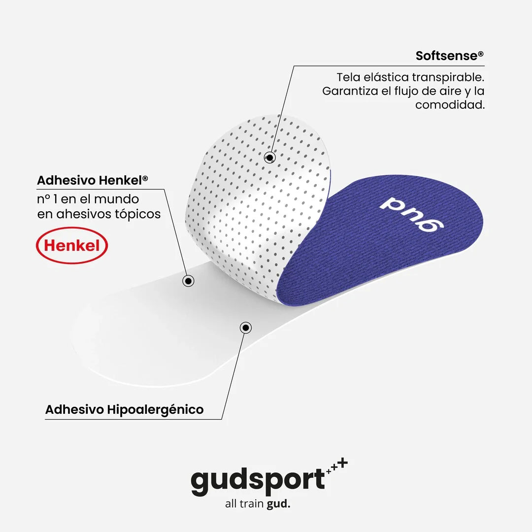 Tiras nasales Gudsport para optimizar la respiración durante el deporte